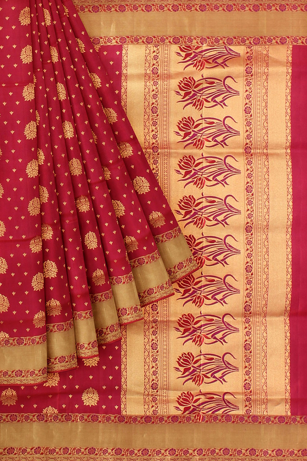 Maroon Kanjivaram Silk Saree