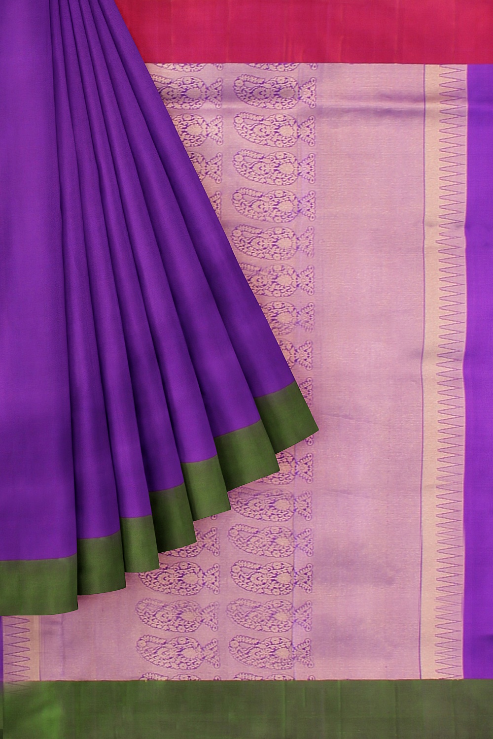 Purple Kanjivaram Silk Saree