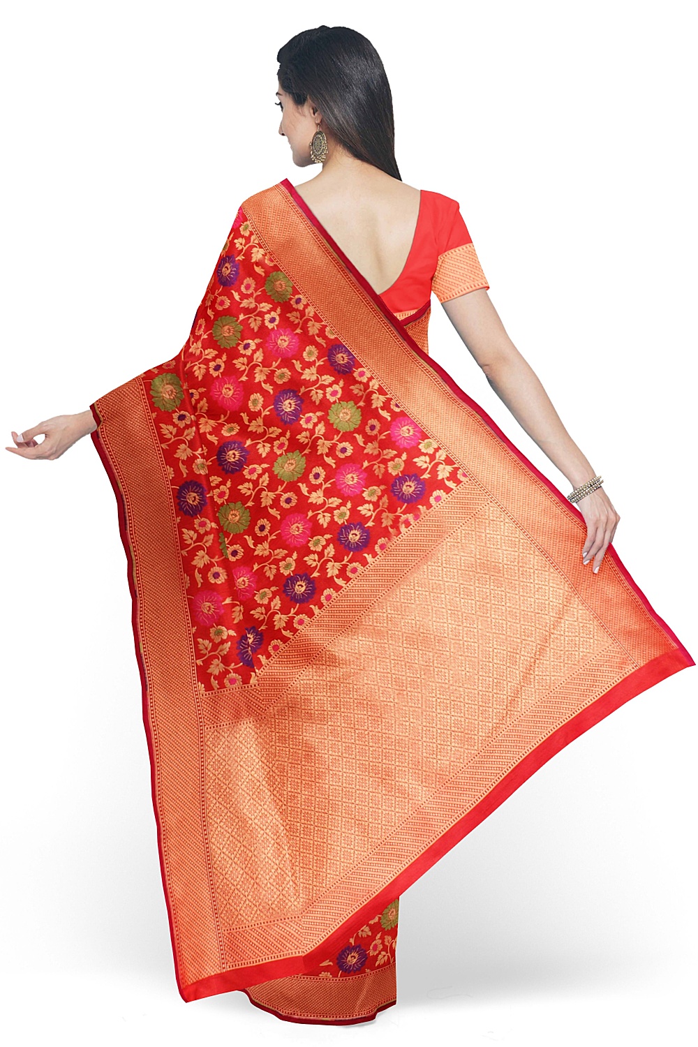 Red Banarsi Silk Saree