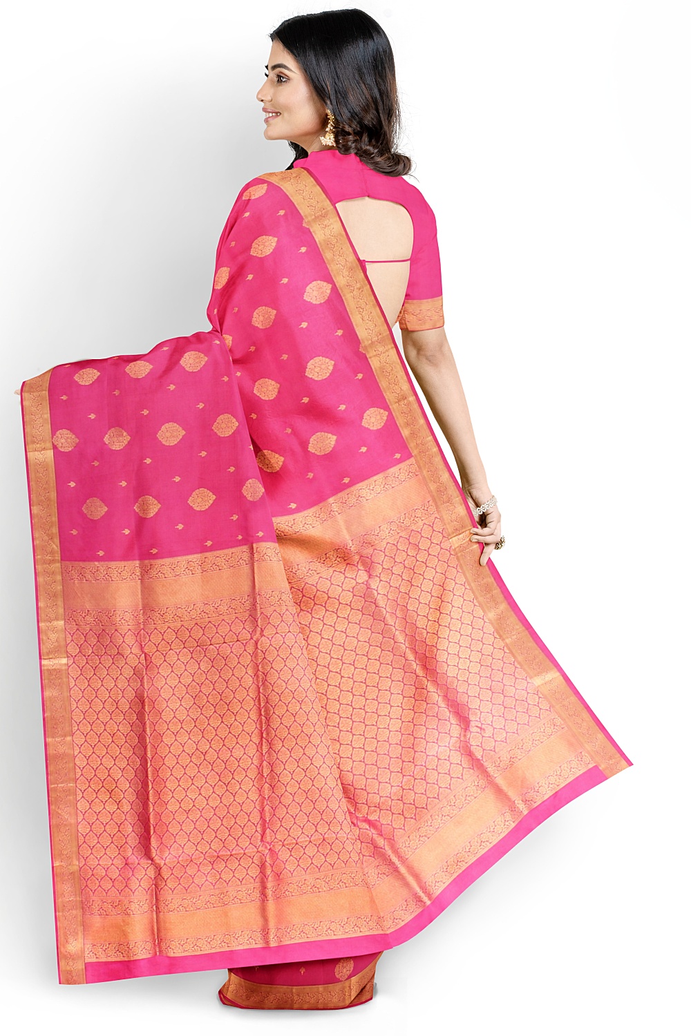 Pink Kanjivaram Silk Saree