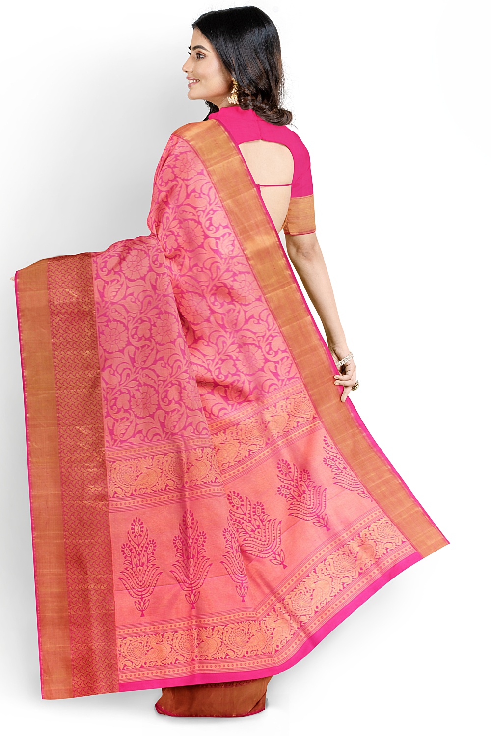 Magenta Kanjivaram Silk Saree