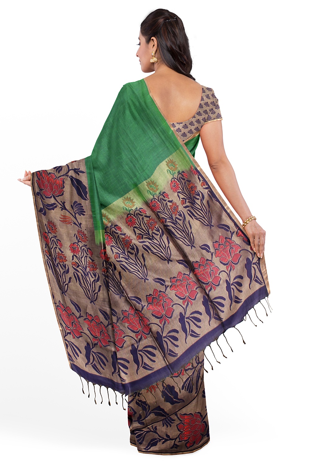 Mehendi Green Kanjivaram Silk Saree