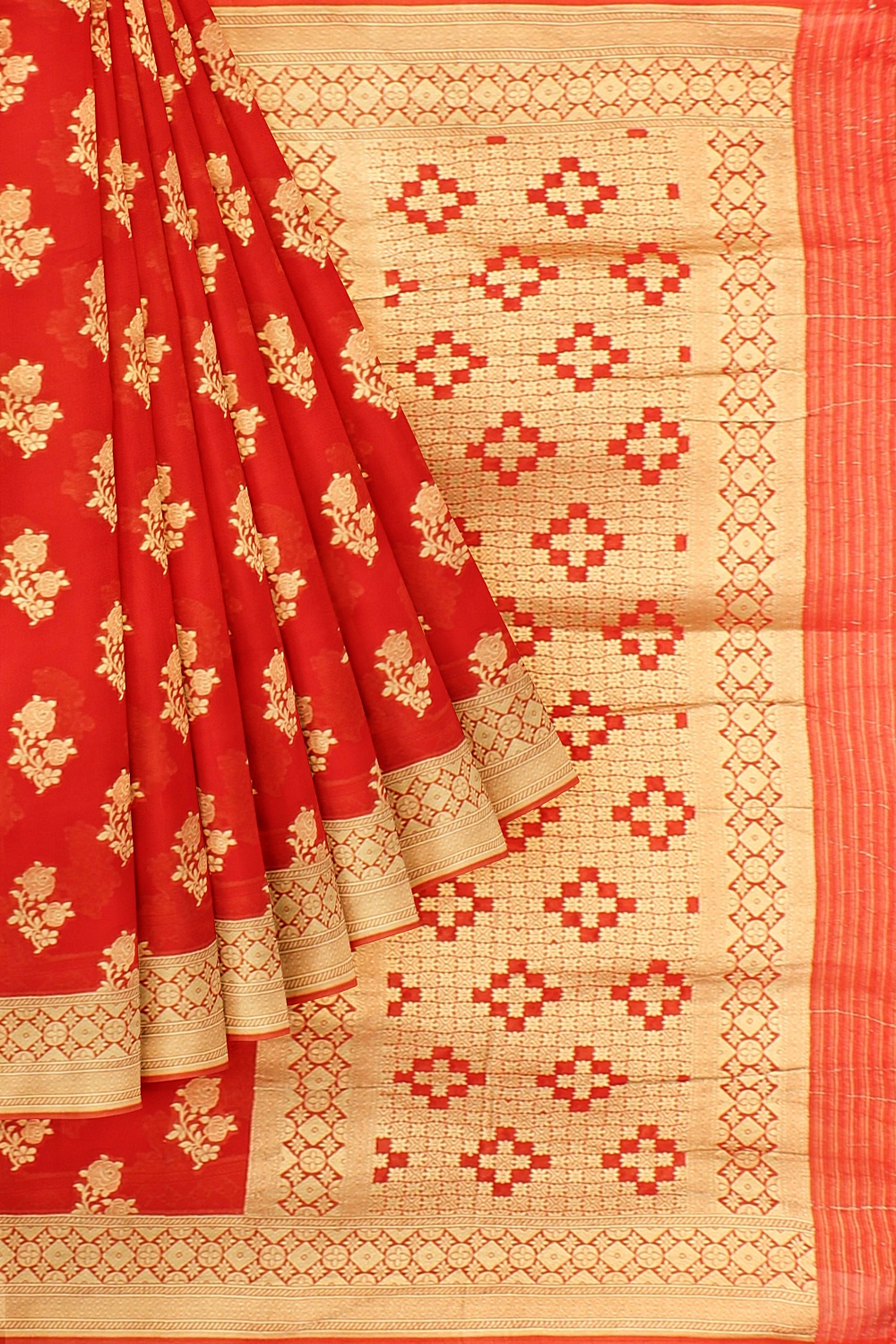 Red Banarsi Silk Saree