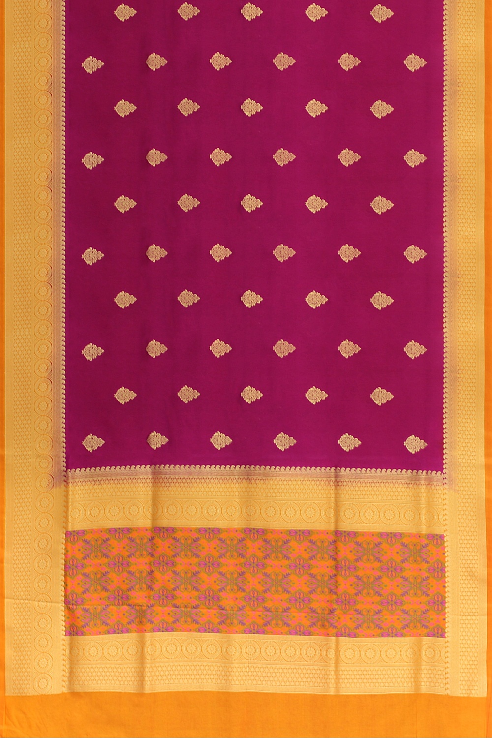 Wine Banarsi Silk Saree