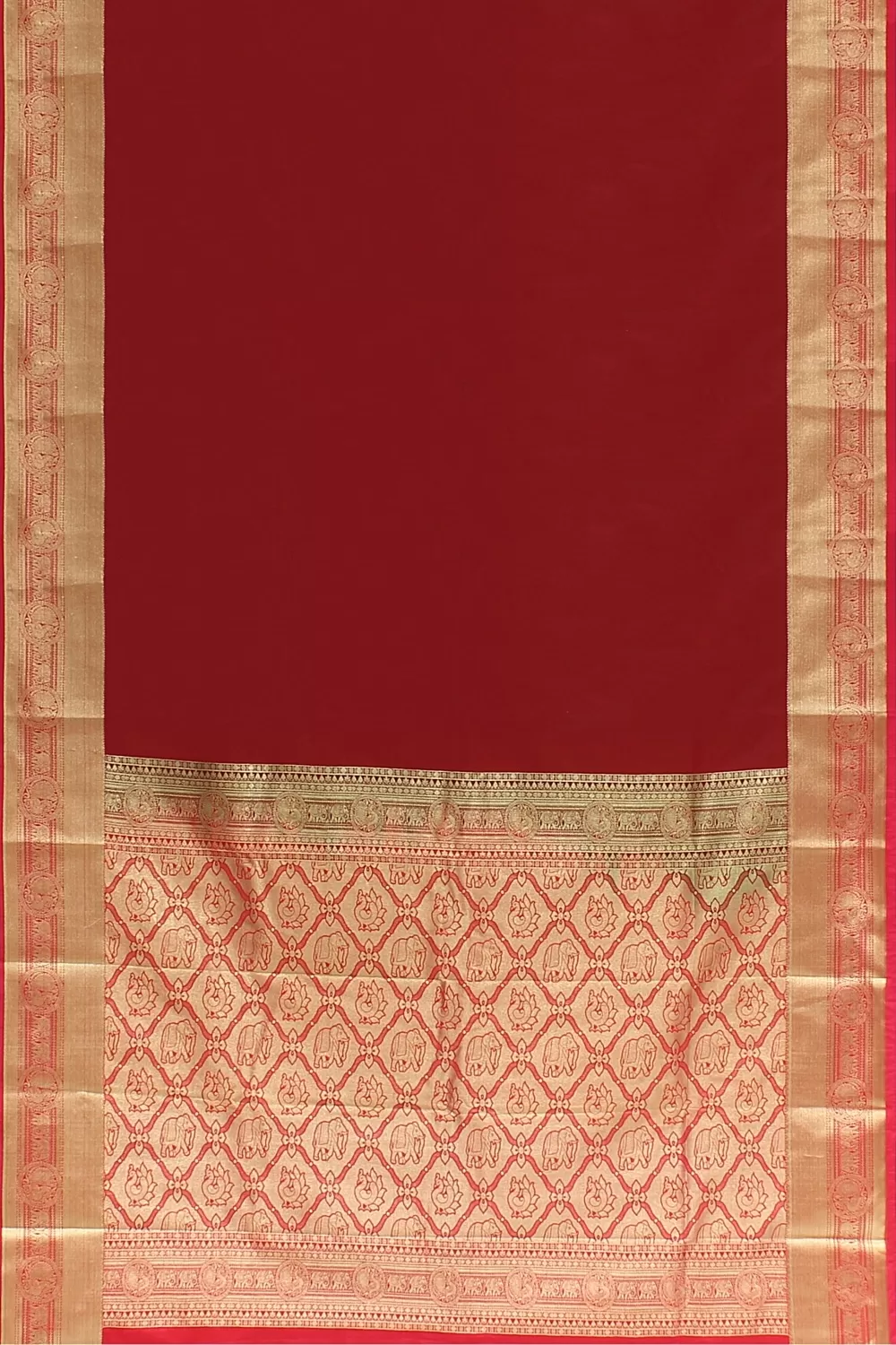 RED KANJIVARAM SILK SAREE