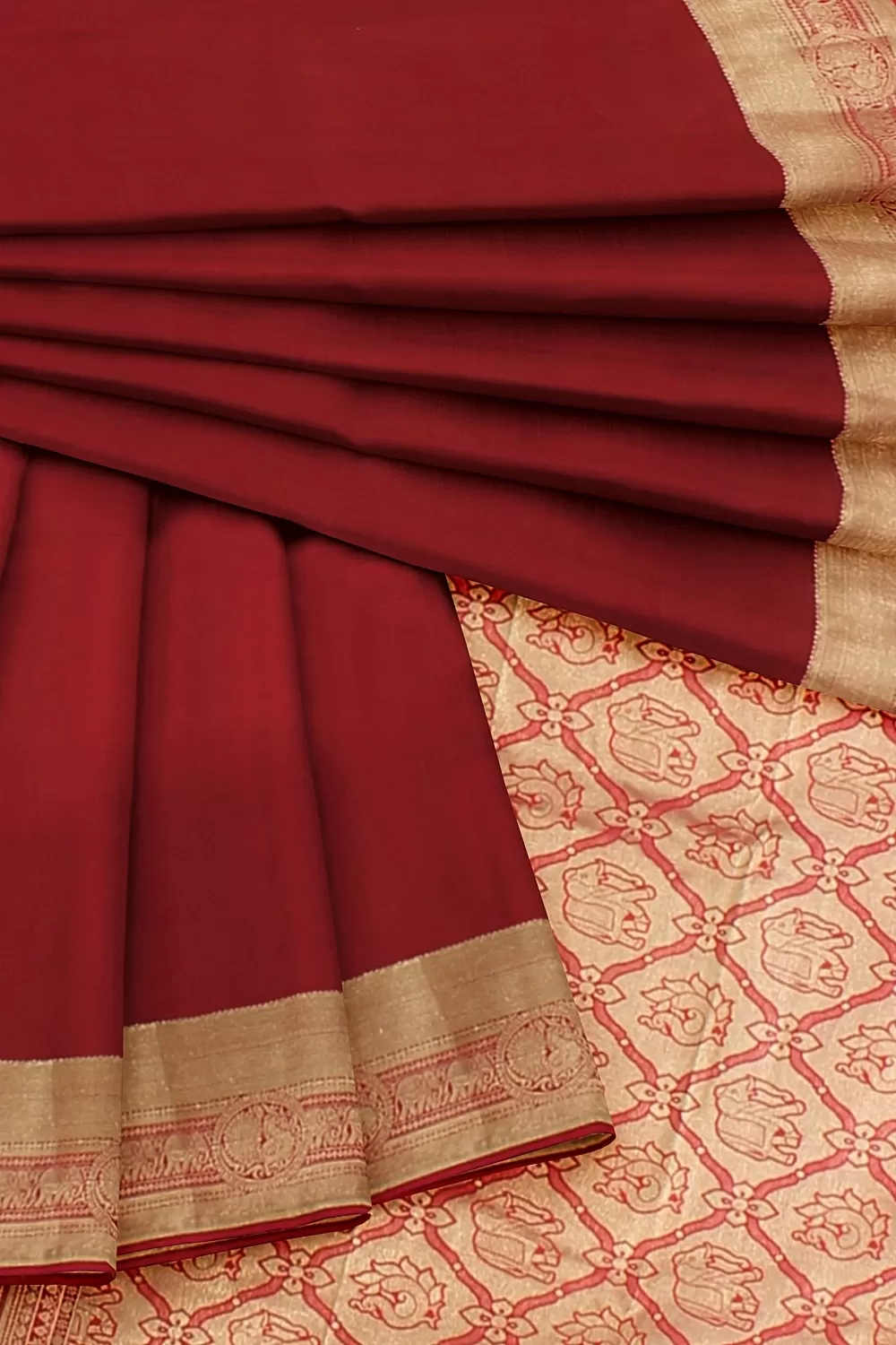 RED KANJIVARAM SILK SAREE