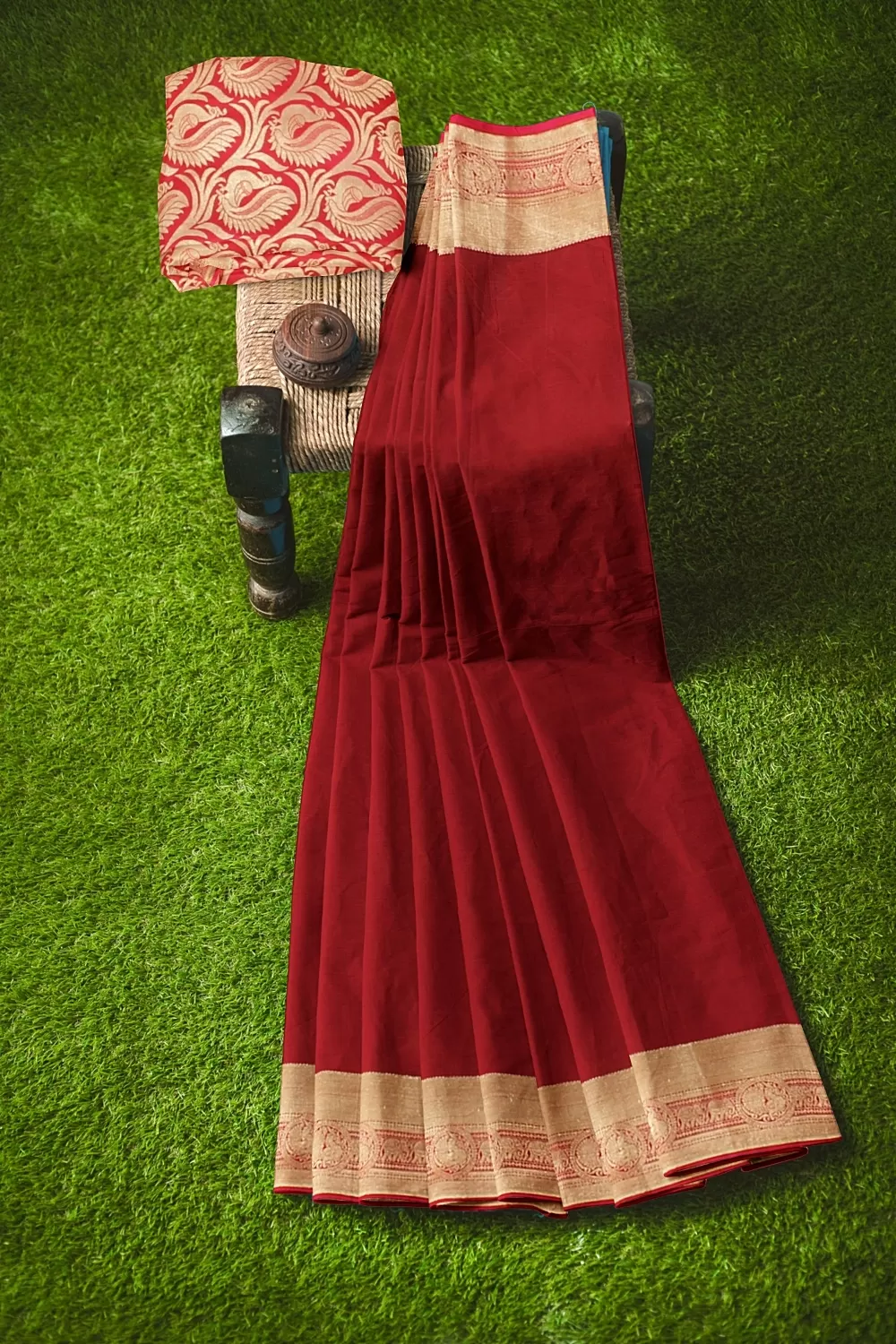 RED KANJIVARAM SILK SAREE