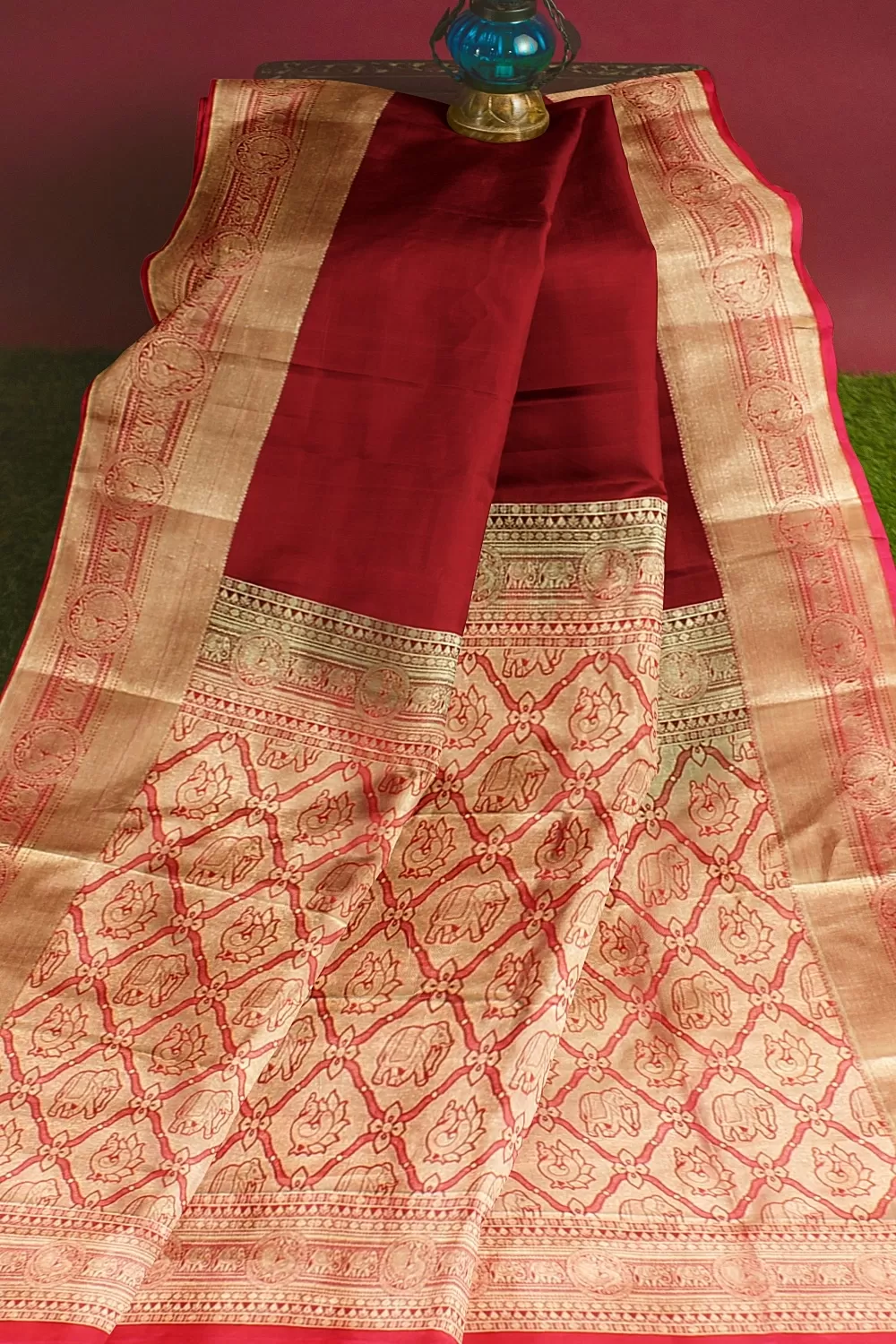 RED KANJIVARAM SILK SAREE