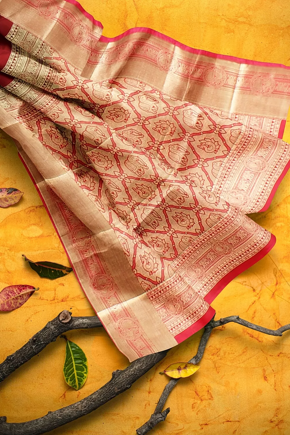 RED KANJIVARAM SILK SAREE