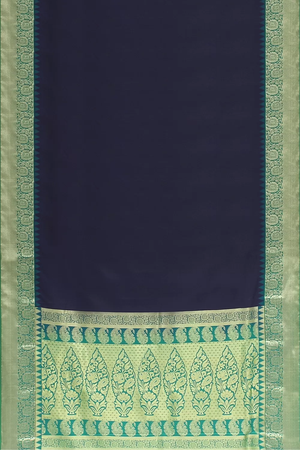 TEEL BLUE KANJIVARAM SILK SAREE