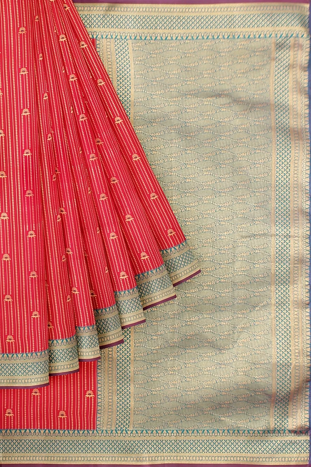 PINK KANJIVARAM SILK SAREE