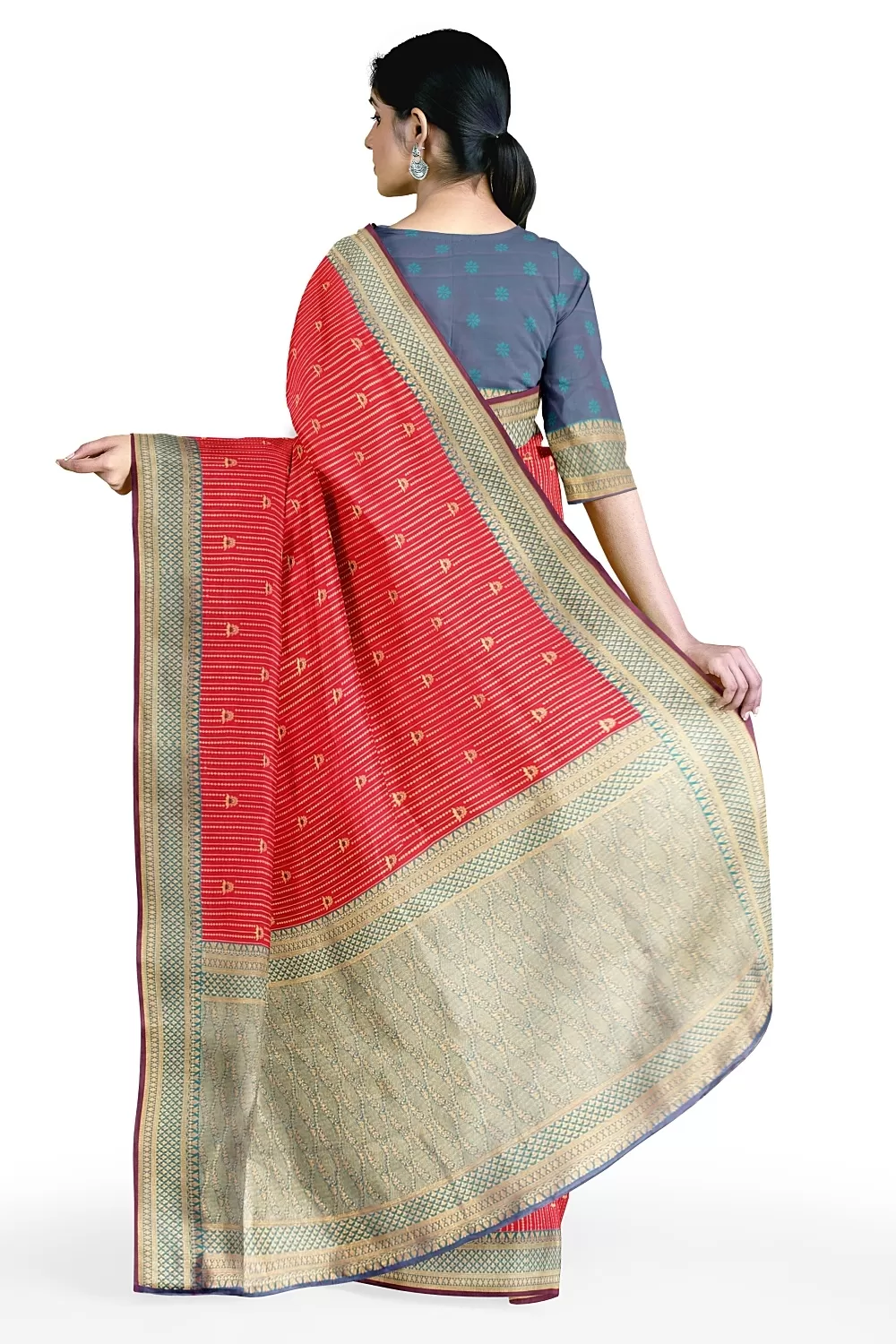 PINK KANJIVARAM SILK SAREE