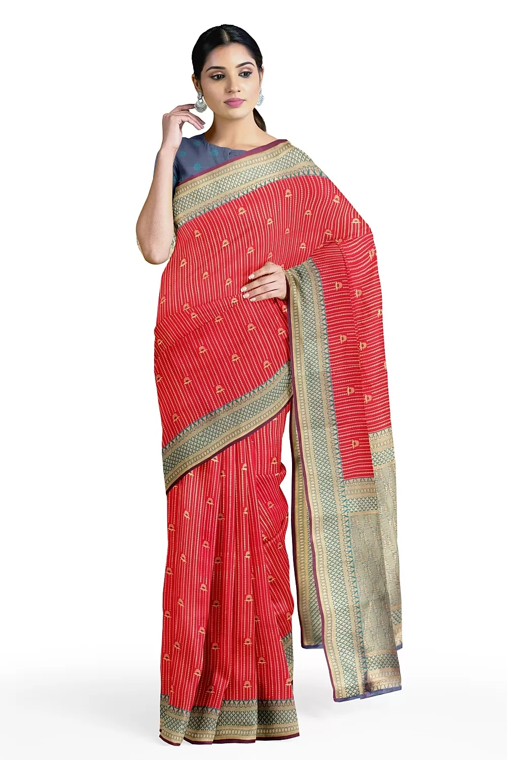 PINK KANJIVARAM SILK SAREE