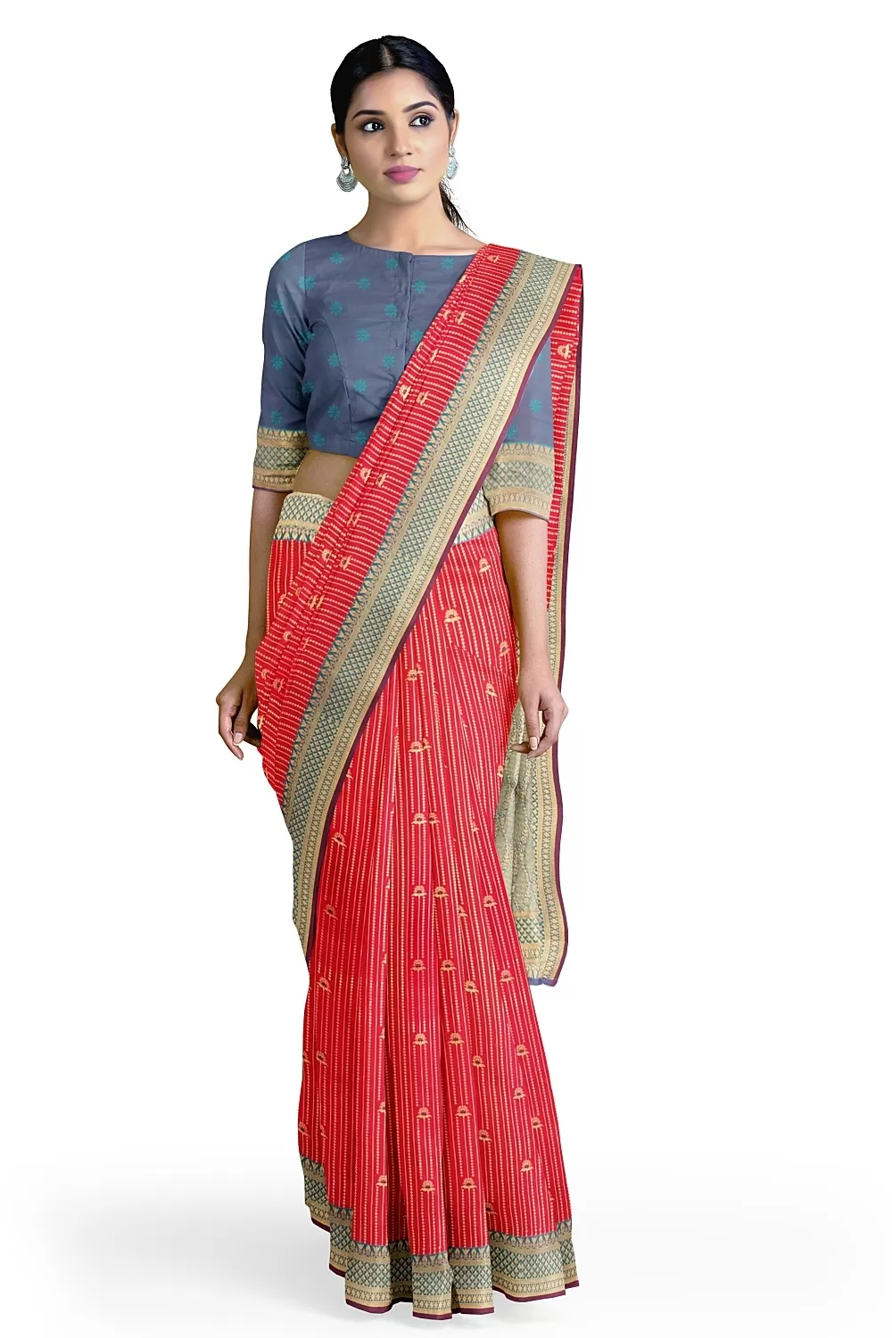 PINK KANJIVARAM SILK SAREE