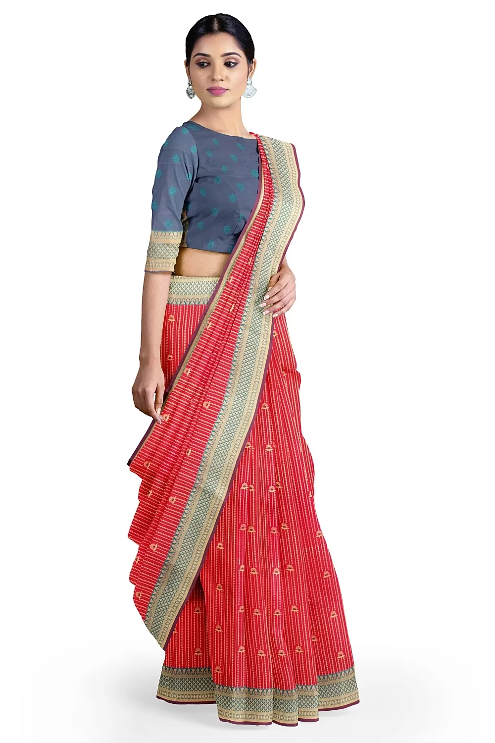 PINK KANJIVARAM SILK SAREE