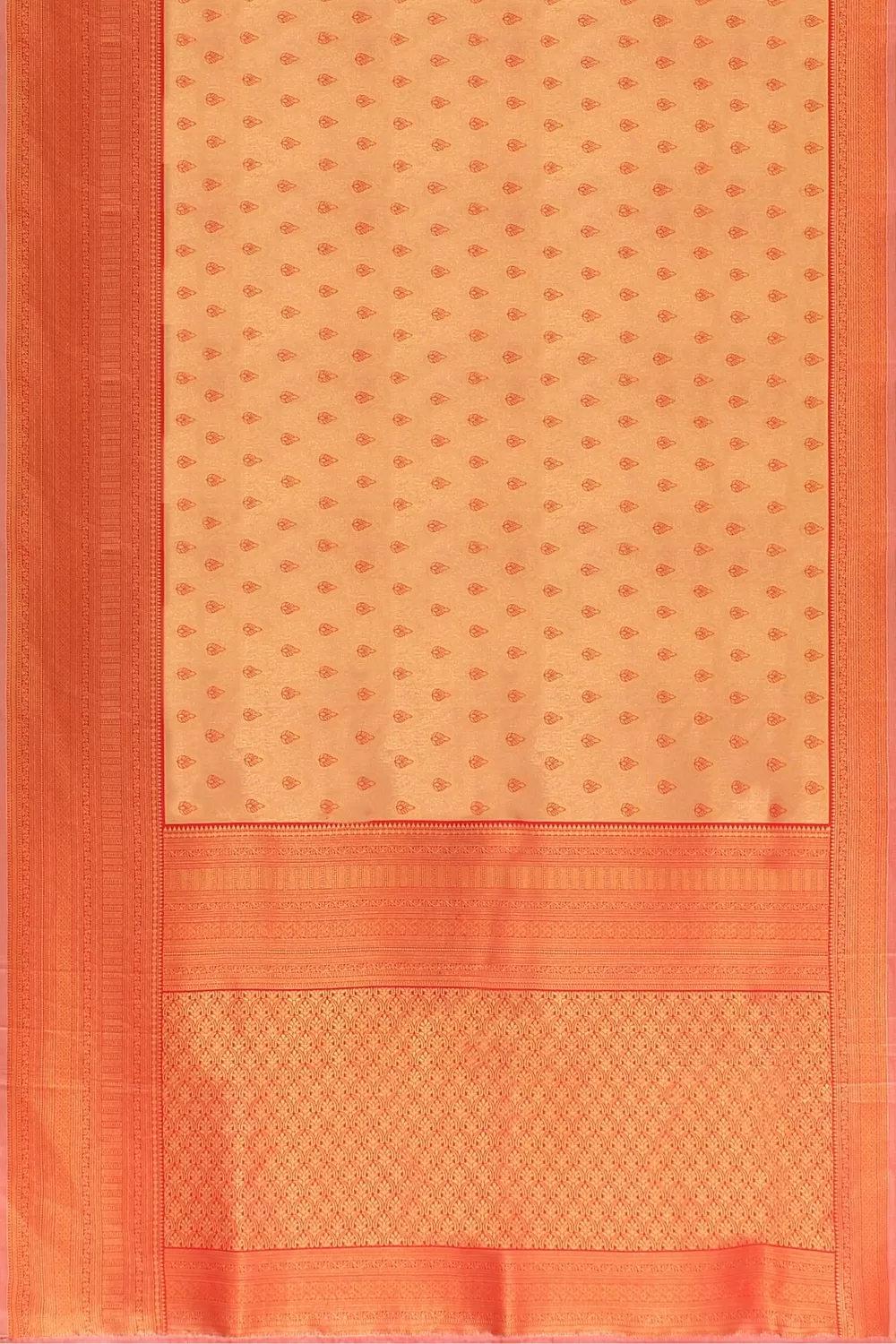 PEACH BANARSI SILK SAREE