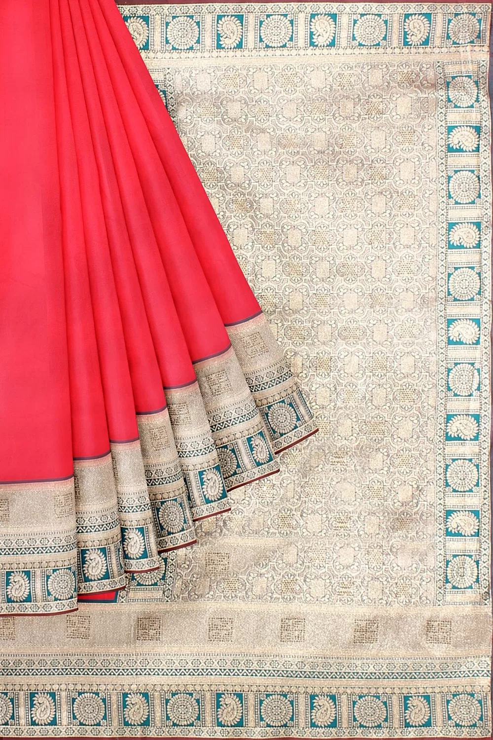 PINK BANARSI SILK SAREE