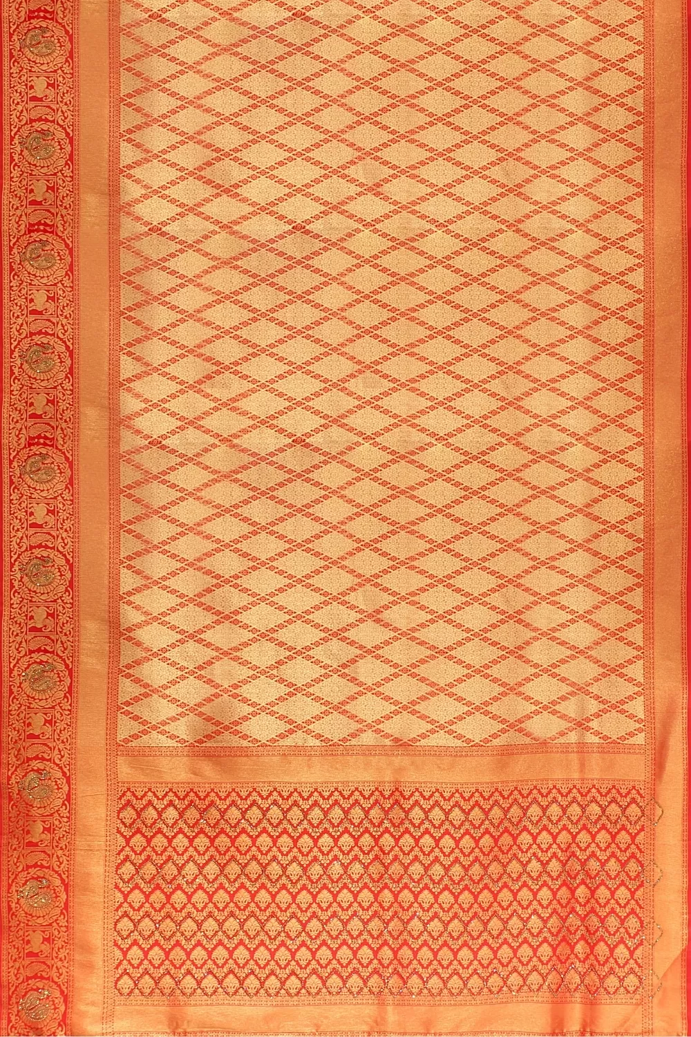 RED BANARSI SILK SAREE