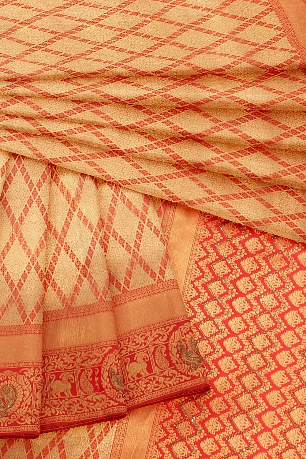 RED BANARSI SILK SAREE