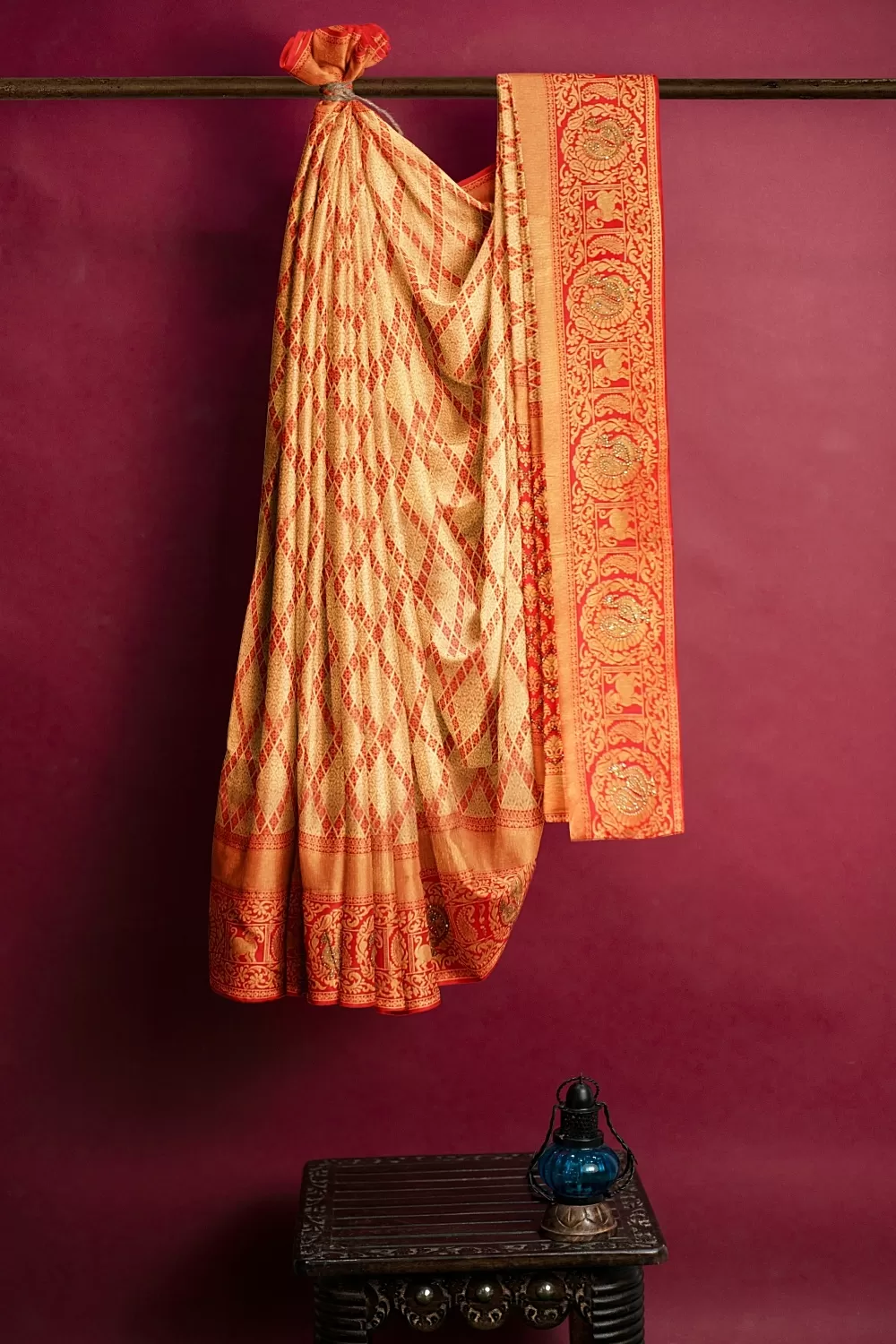 RED BANARSI SILK SAREE