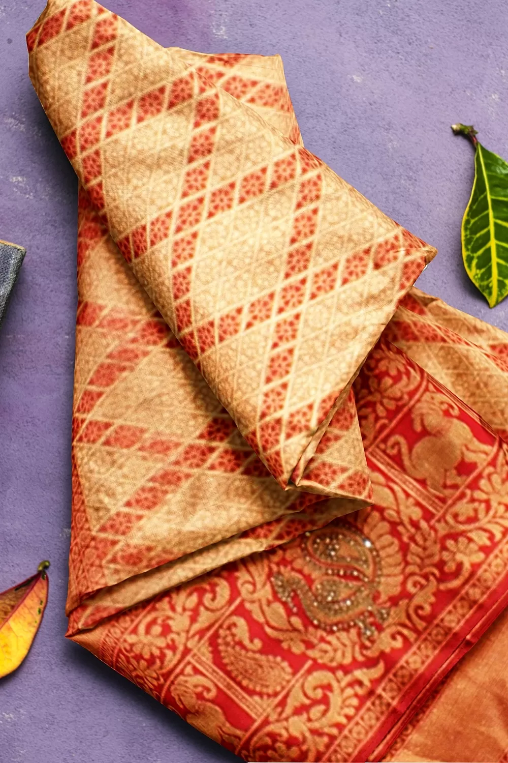 RED BANARSI SILK SAREE