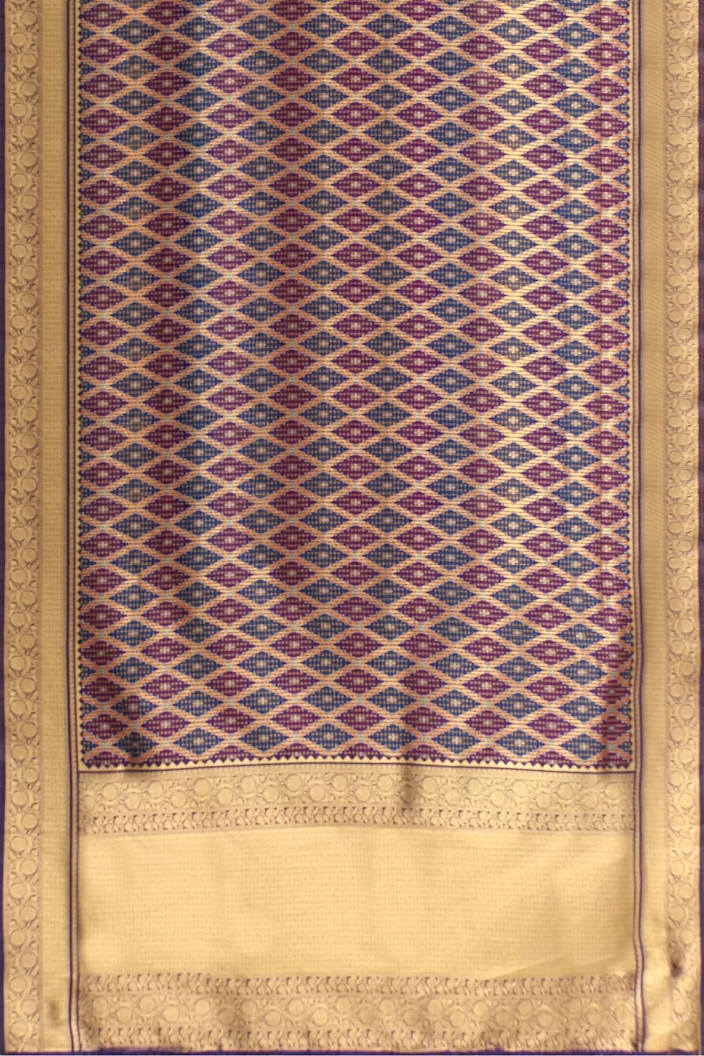 Blue Hadrabadi Silk Saree