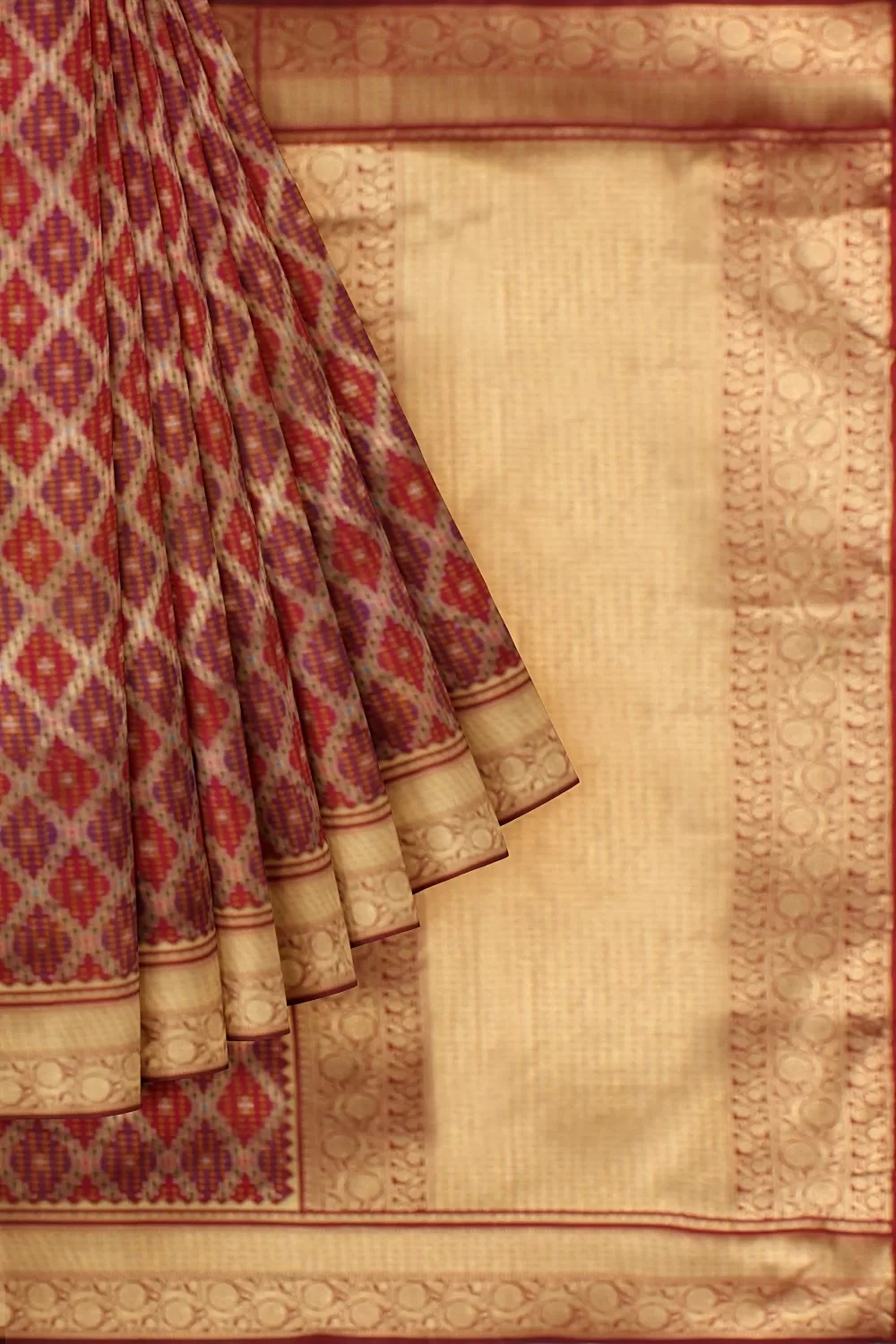 Rad Hadrabadi Silk Saree