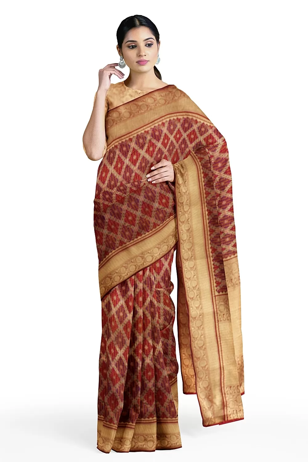 Rad Hadrabadi Silk Saree