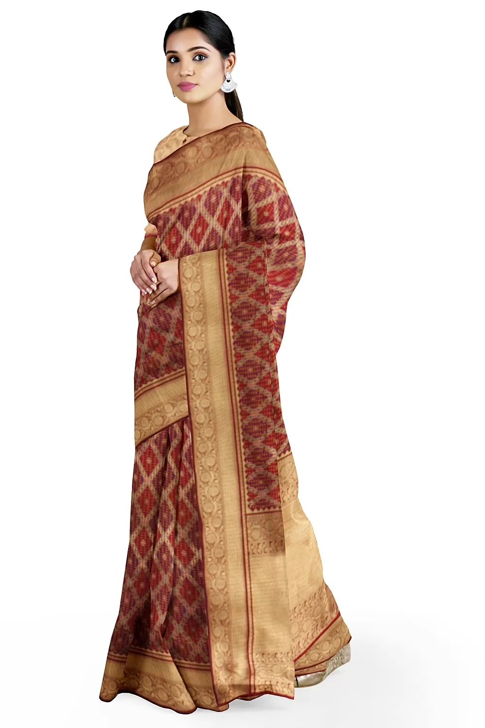 Rad Hadrabadi Silk Saree