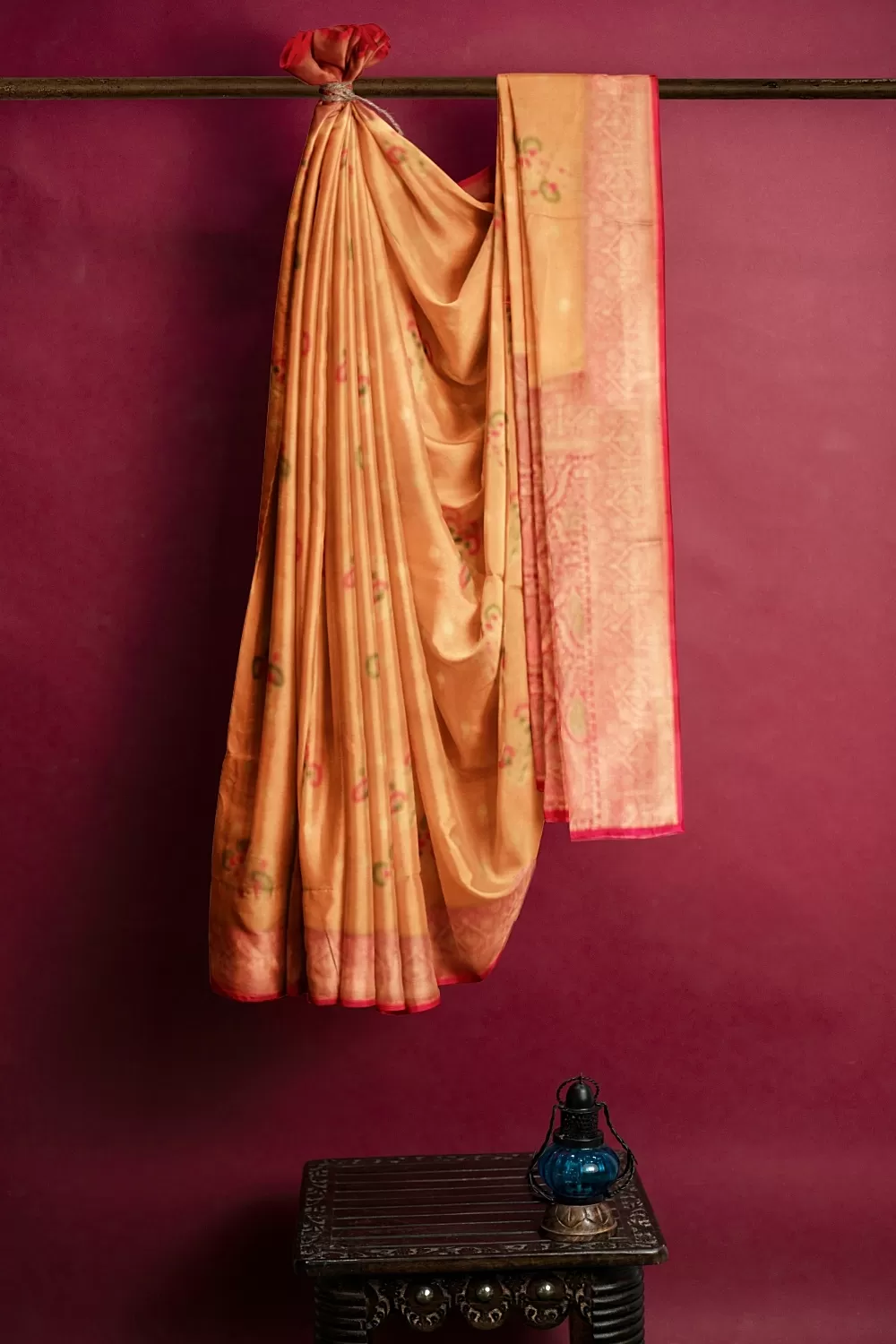 Peach Kanjivaram Soft Silk Saree