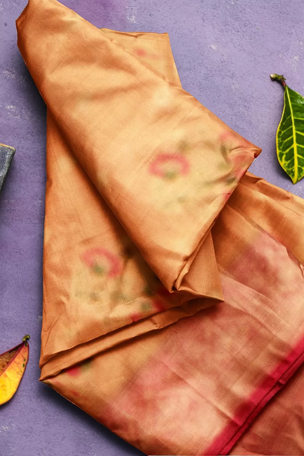 Peach Kanjivaram Soft Silk Saree