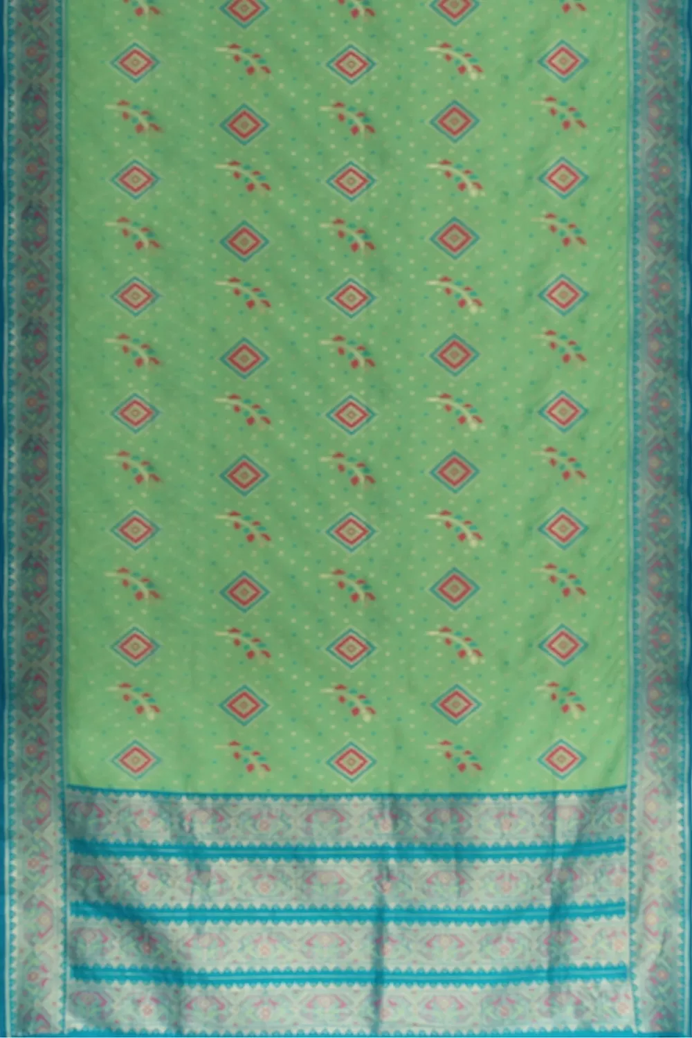 Green Hadrabadi Silk Saree