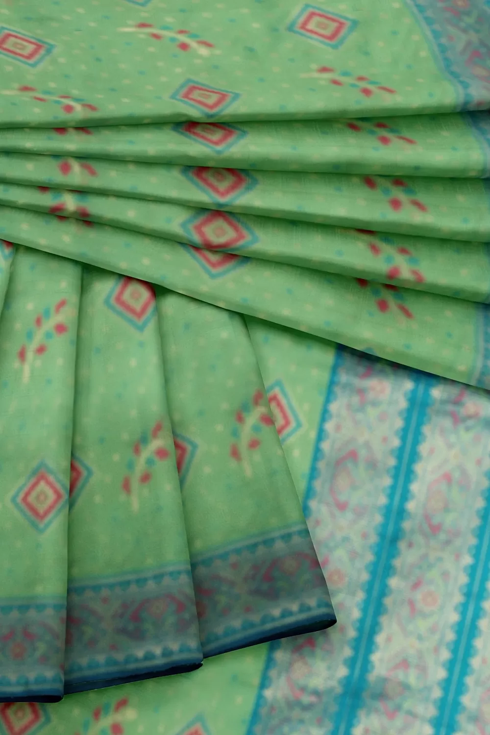 Green Hadrabadi Silk Saree