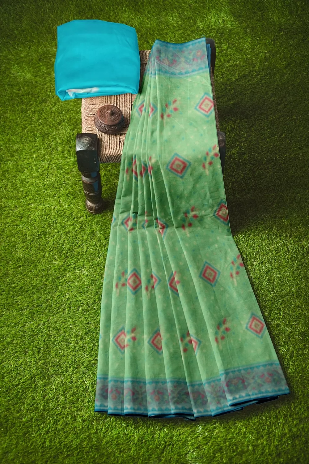 Green Hadrabadi Silk Saree