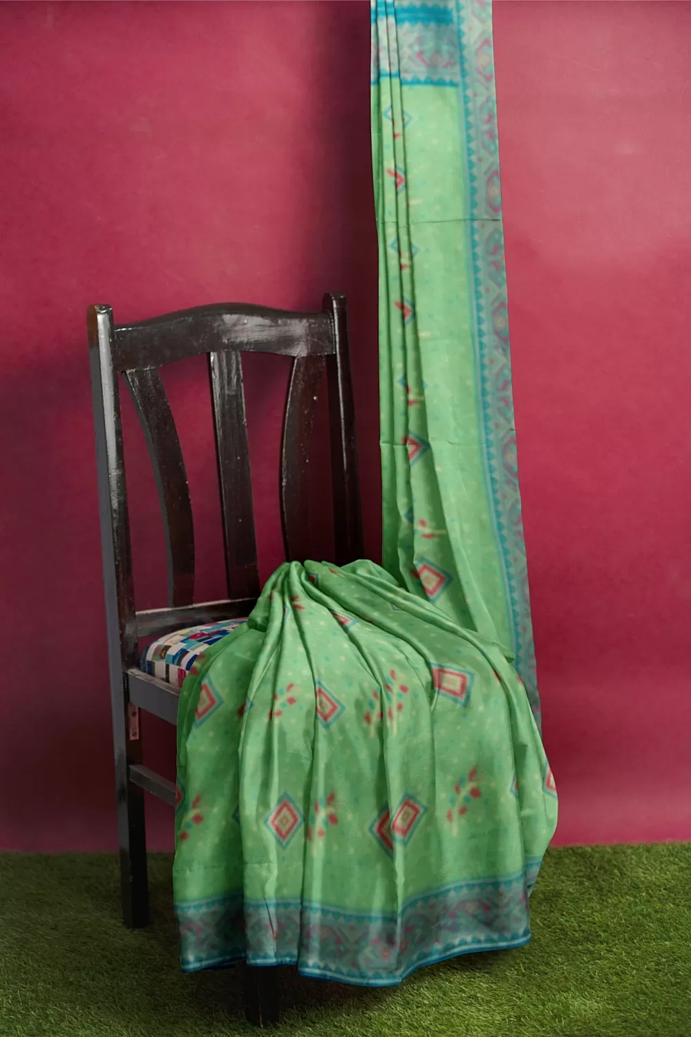 Green Hadrabadi Silk Saree