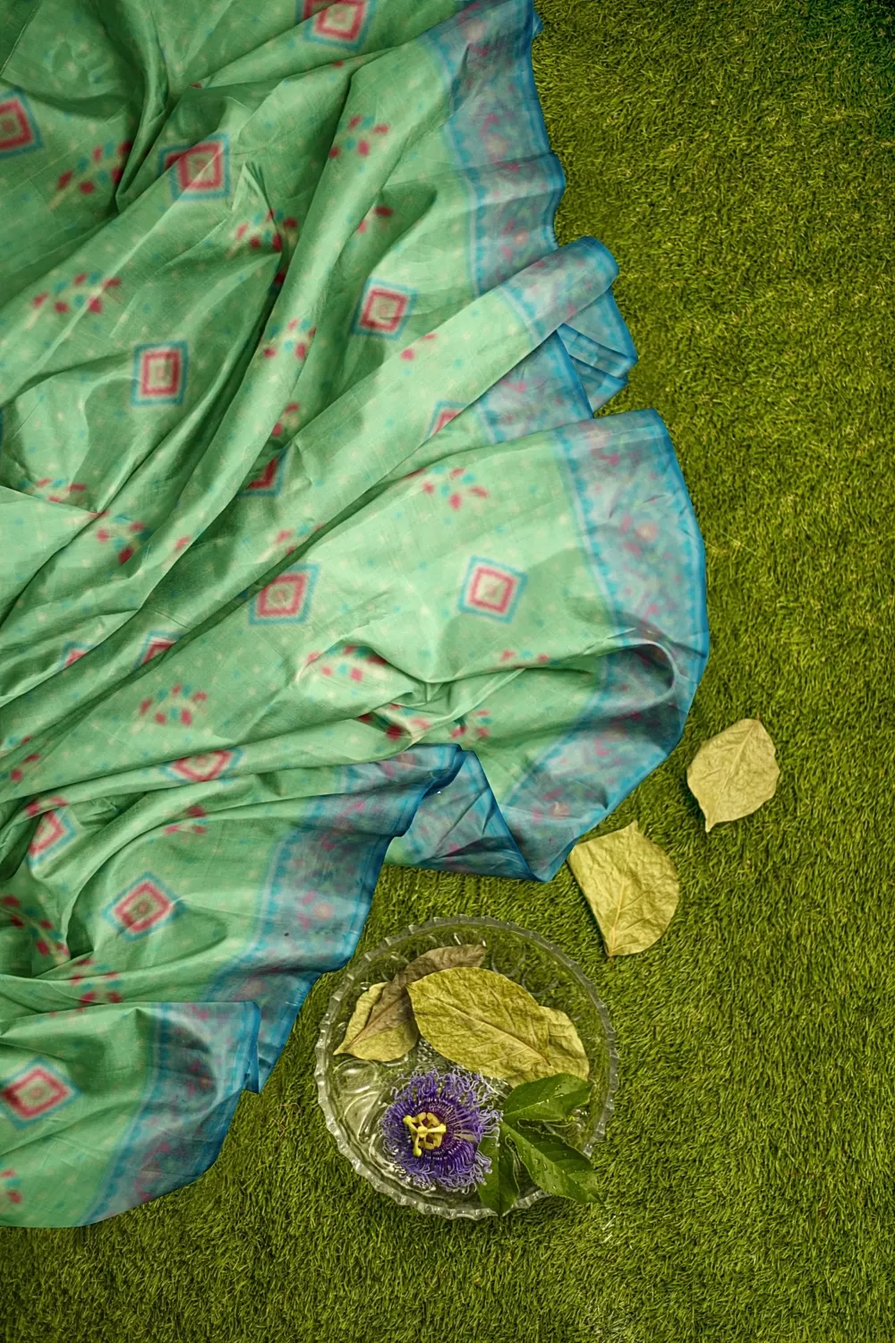 Green Hadrabadi Silk Saree