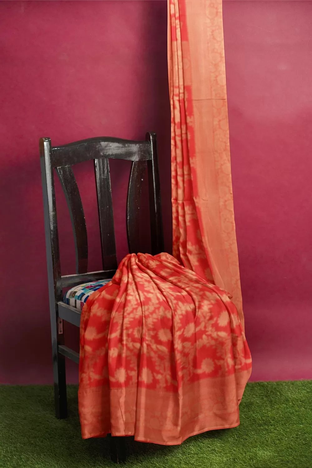 Carrot Summar Soft Silk Saree