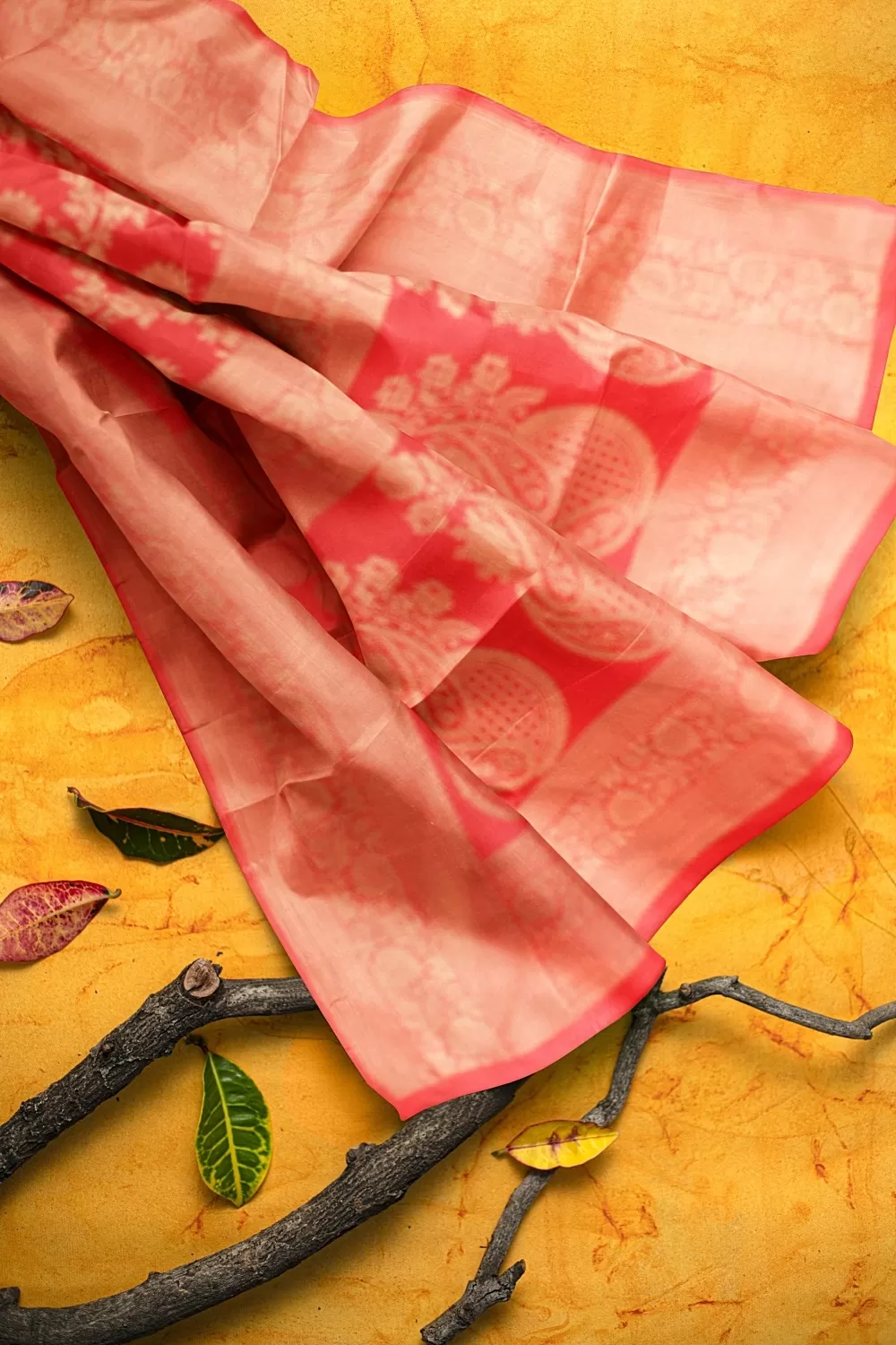 Carrot Summar Soft Silk Saree