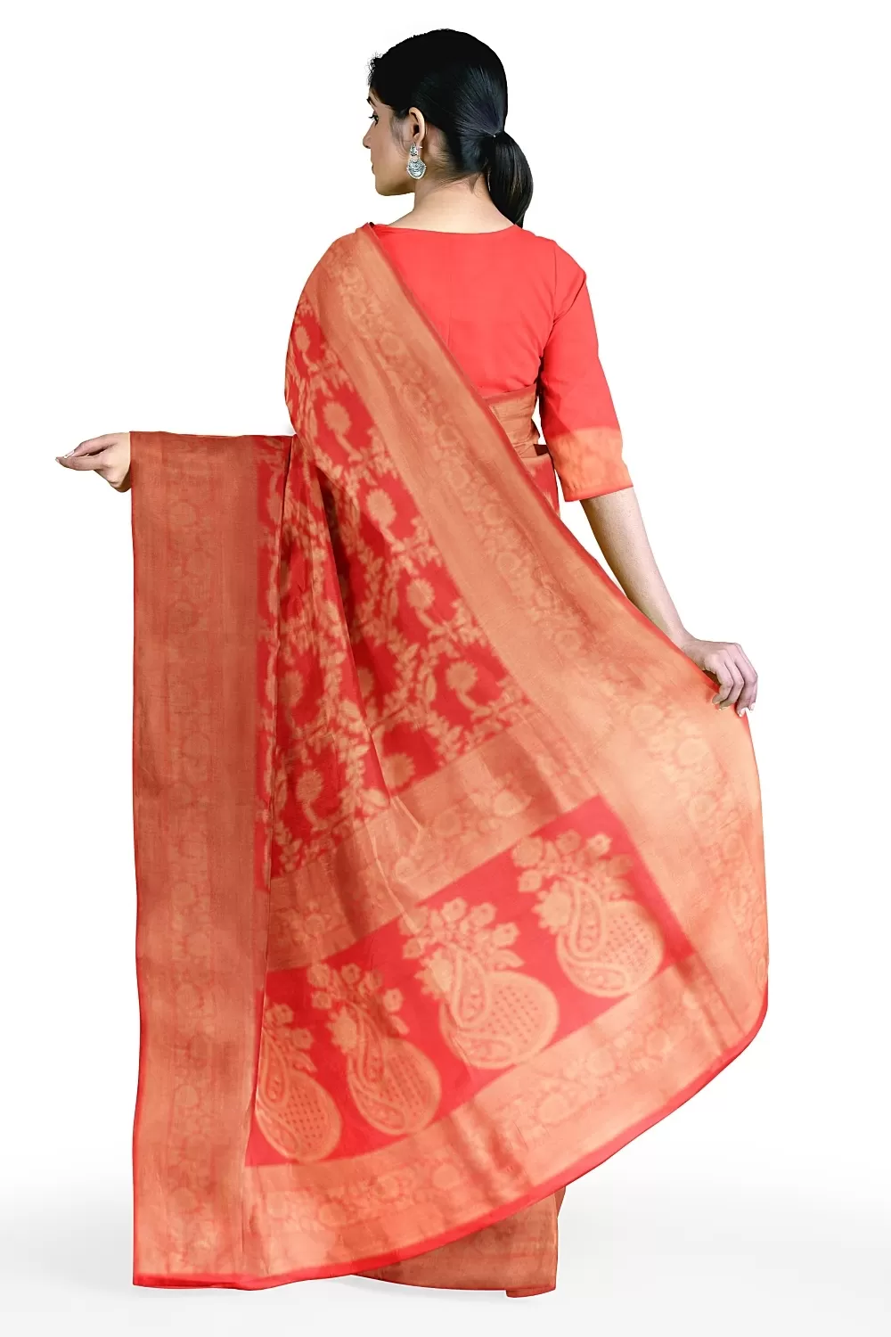 Carrot Summar Soft Silk Saree