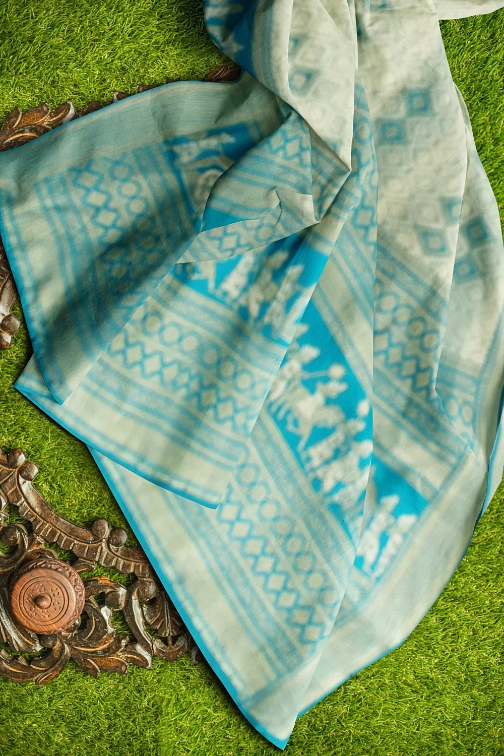 Green Bandhani Soft Silk Saree