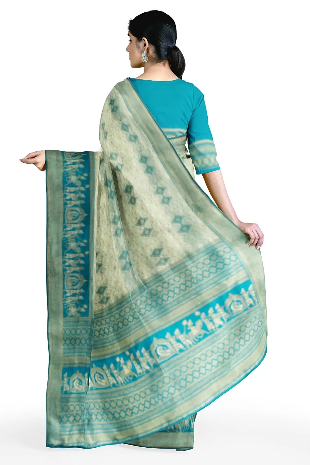 Green Bandhani Soft Silk Saree