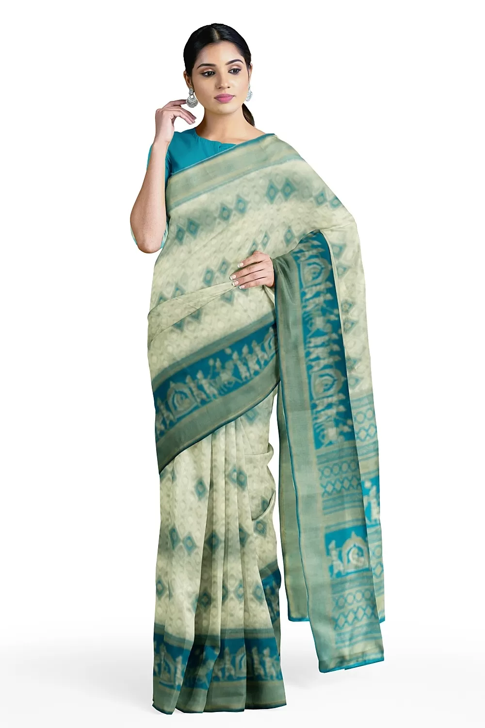 Green Bandhani Soft Silk Saree