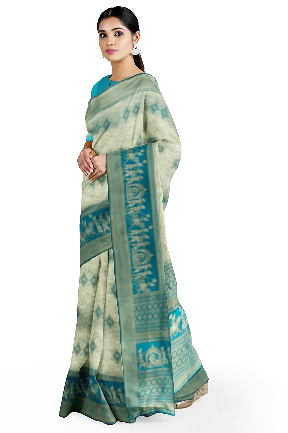 Green Bandhani Soft Silk Saree