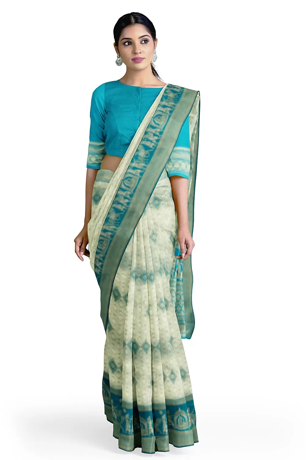 Green Bandhani Soft Silk Saree