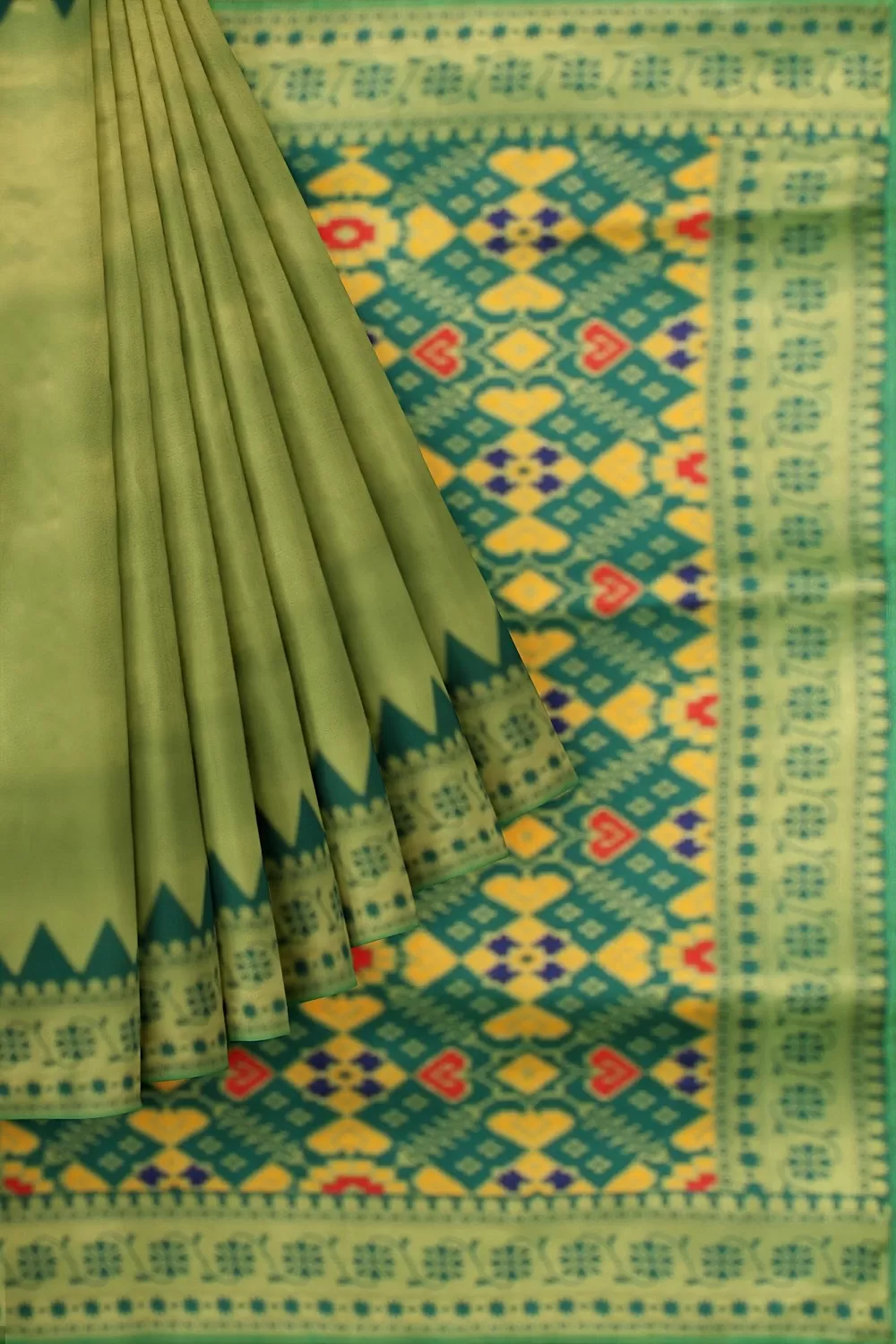 Mehndi Green Kanjivaram Silk Saree