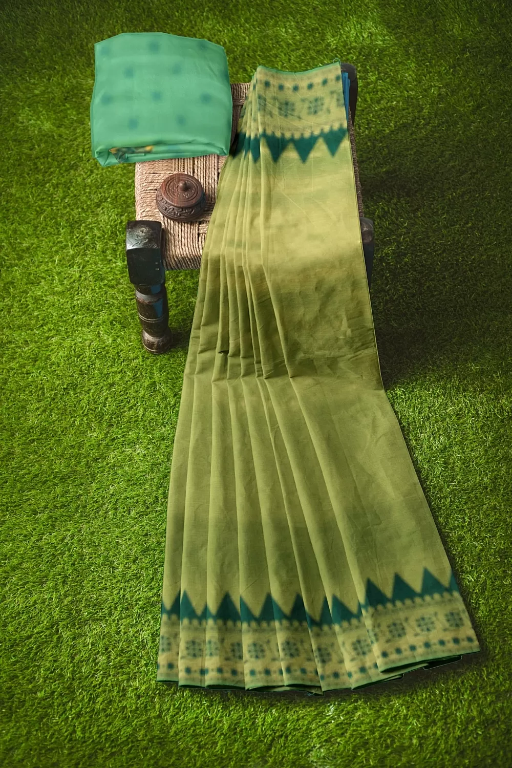 Mehndi Green Kanjivaram Silk Saree