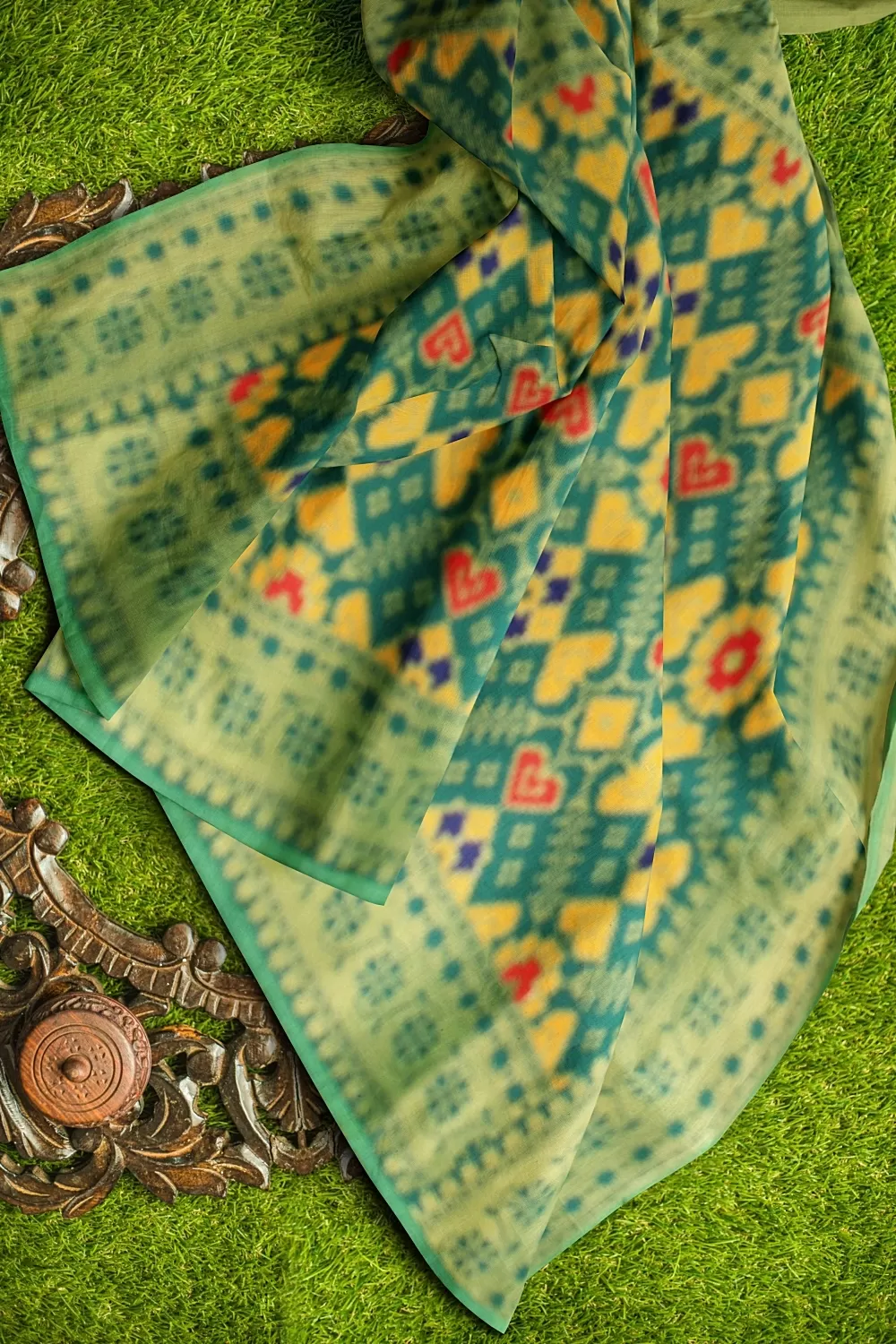 Mehndi Green Kanjivaram Silk Saree