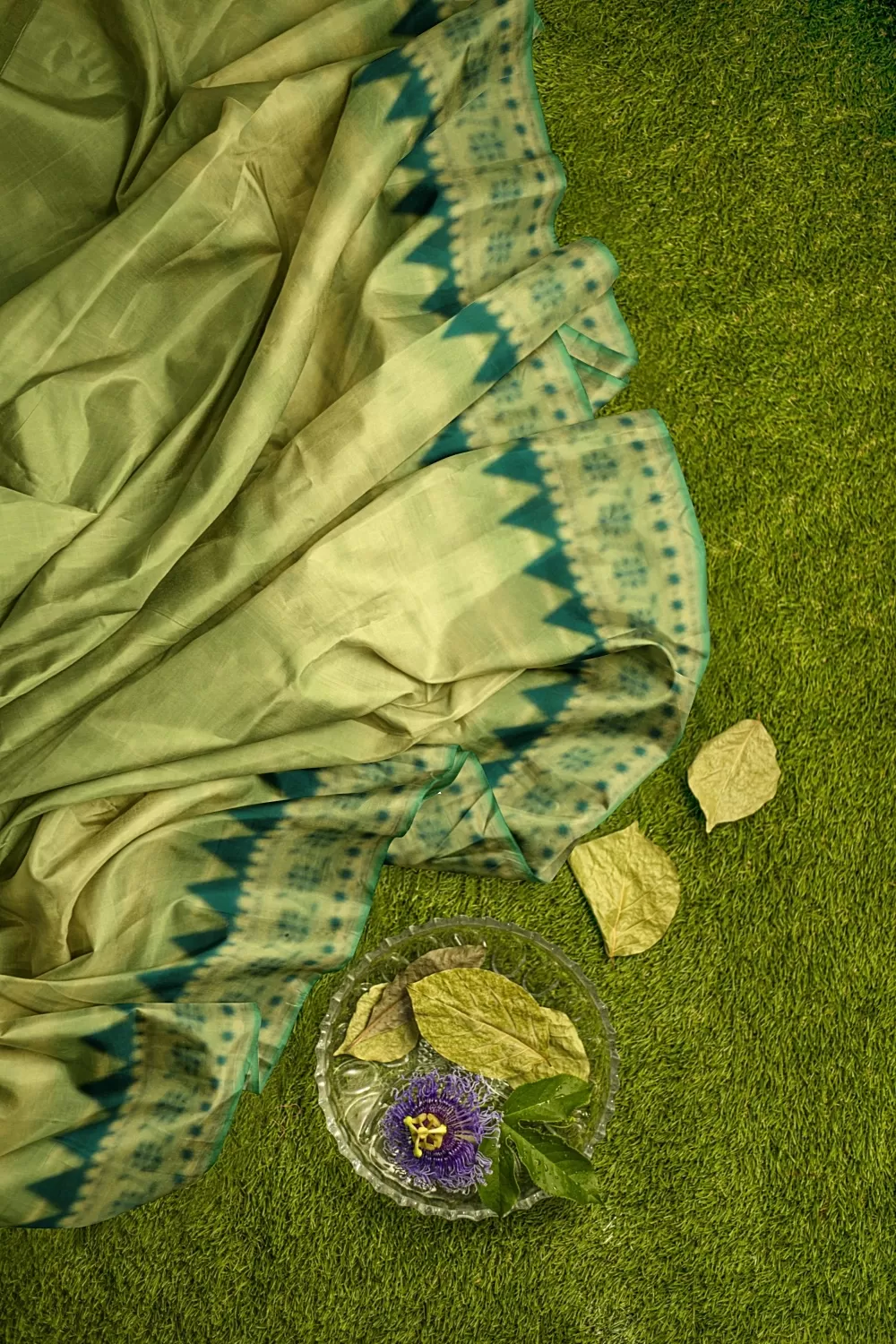 Mehndi Green Kanjivaram Silk Saree