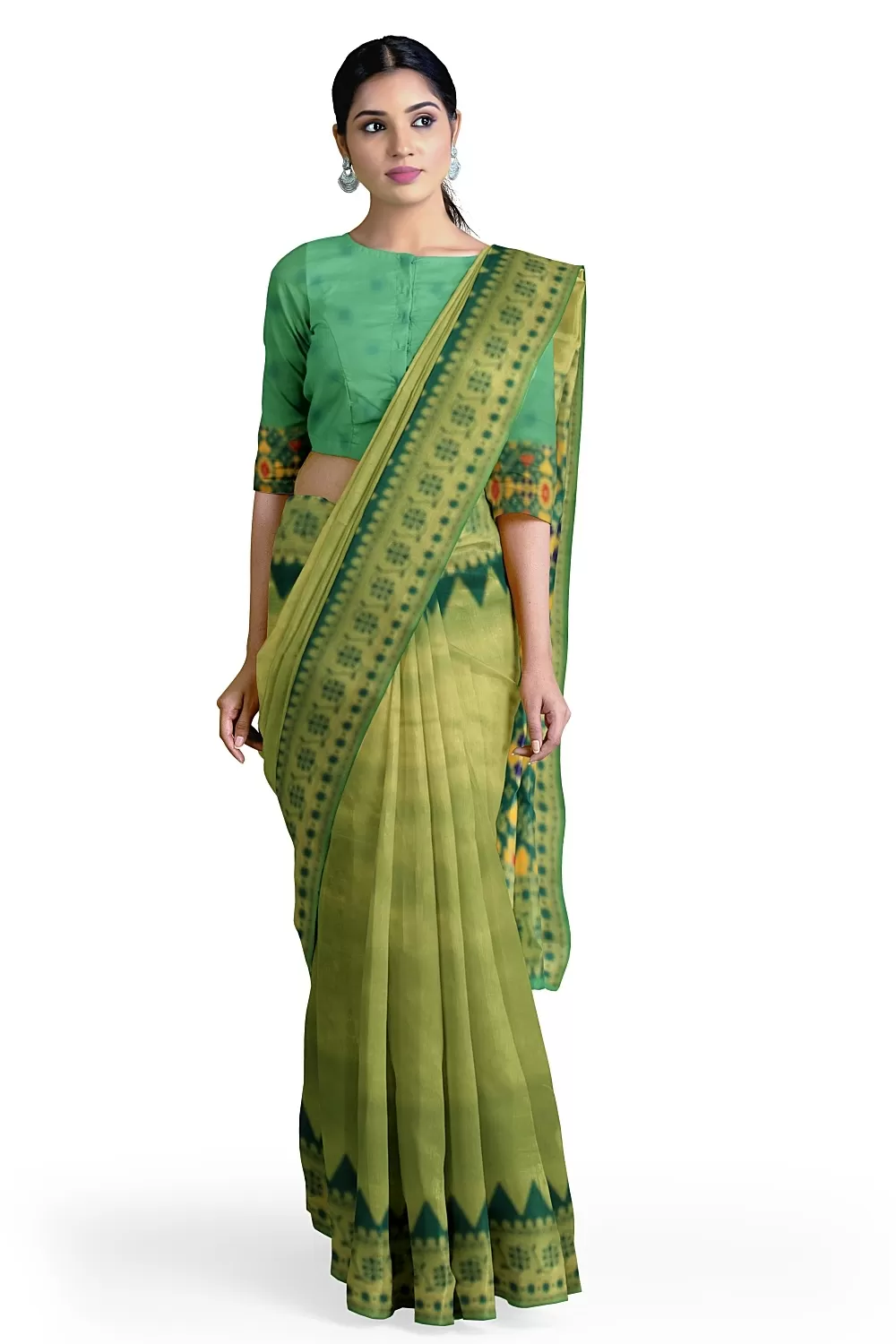 Mehndi Green Kanjivaram Silk Saree