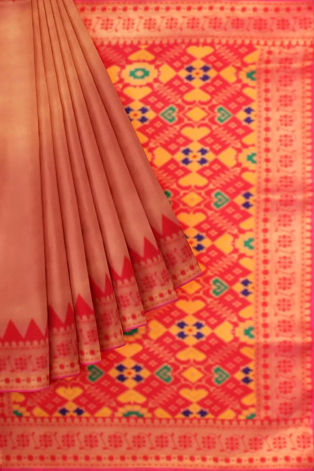 Magenta Kanjivaram Soft Silk Saree